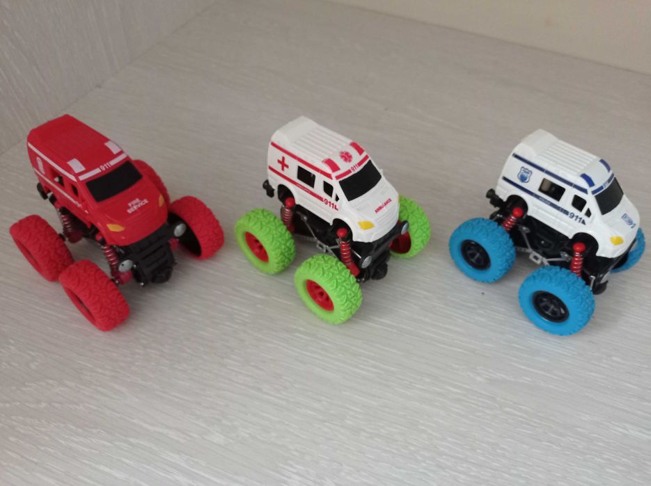 новые машинки спецтехника инерционный монстр трак перевертыш