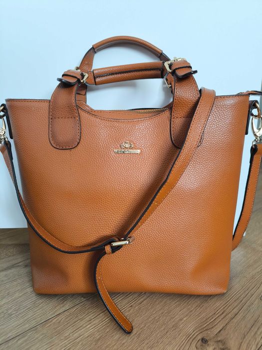 Torebka Wittchen, stan idealny, piękna, brązowa