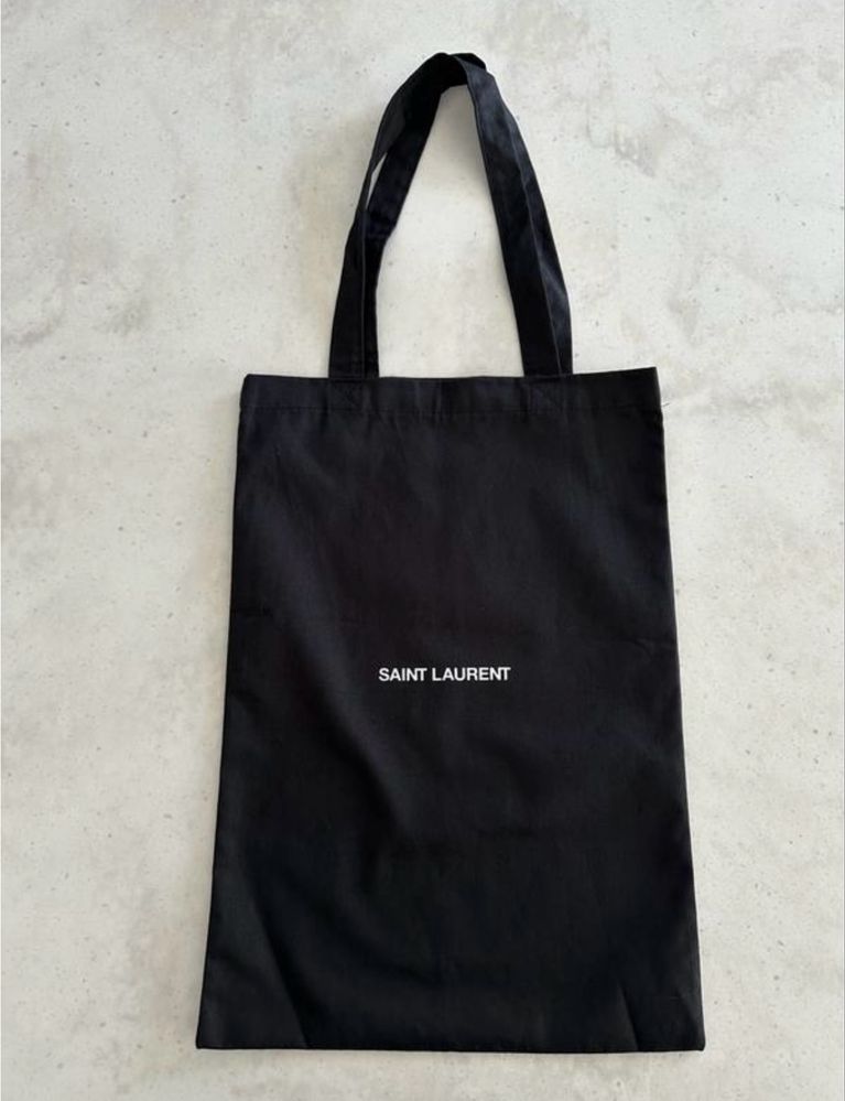 Сумка шоппер saint laurent оригинал черная