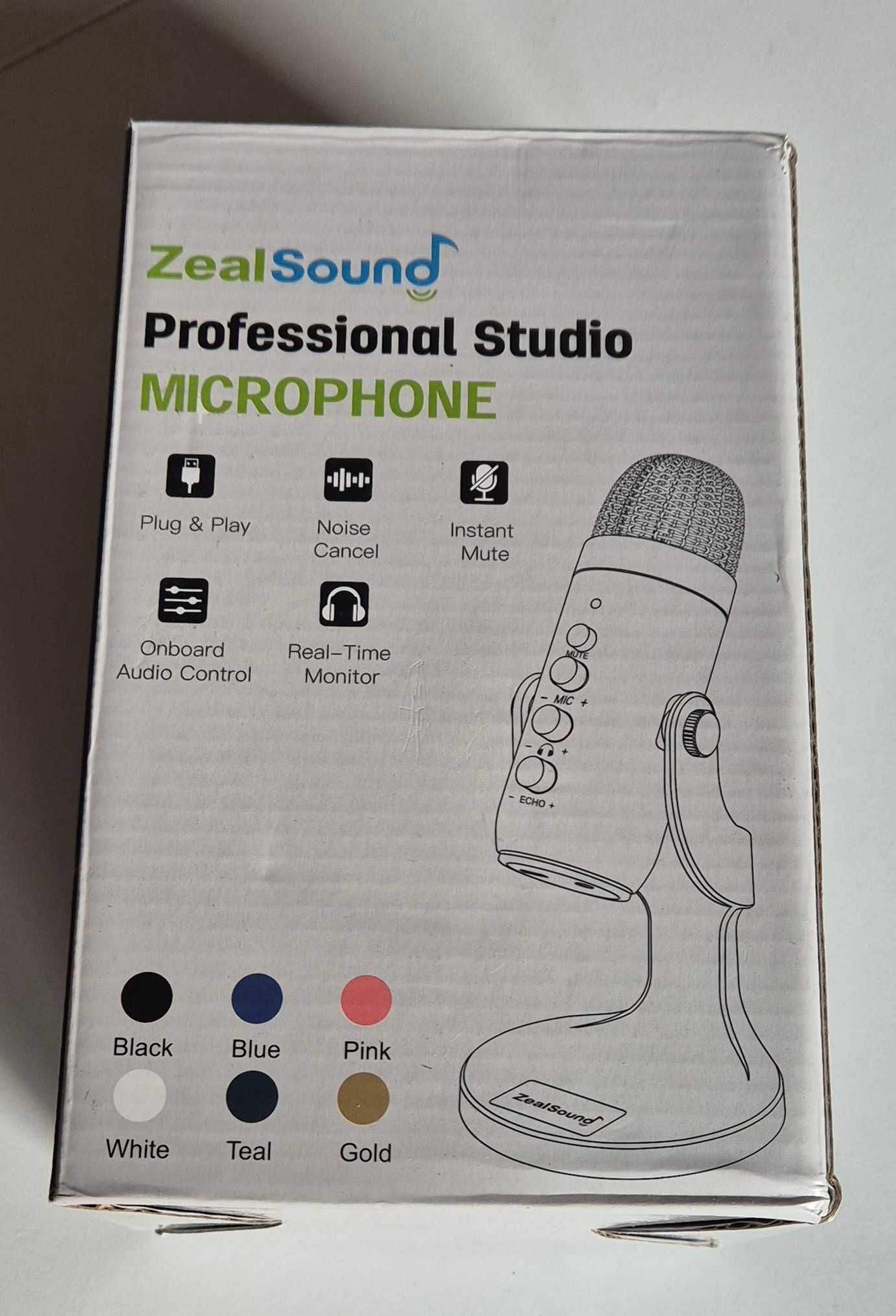 ZealSound mikrofon USB pojemnościowy różowy