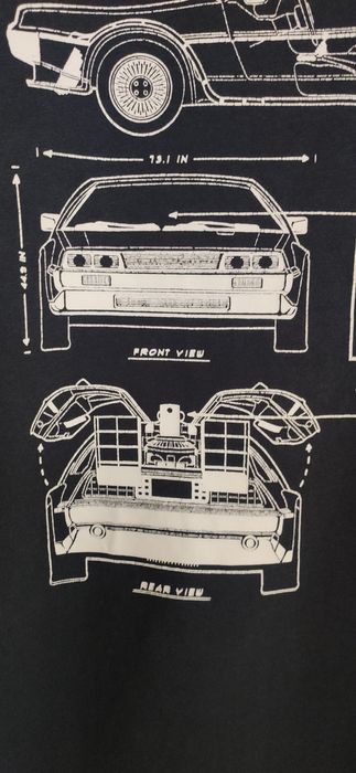 Koszulka crewneck Powrót do przyszłości logos Delorian