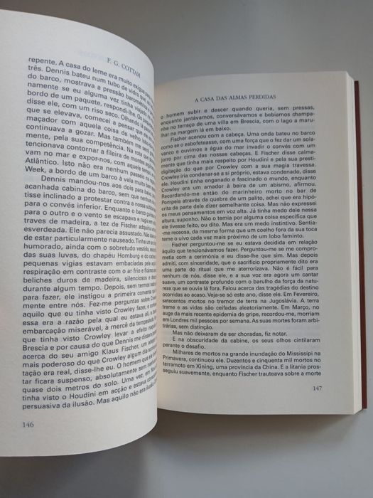 Livro "A Casa das Almas Perdidas" de F. G. Cottam