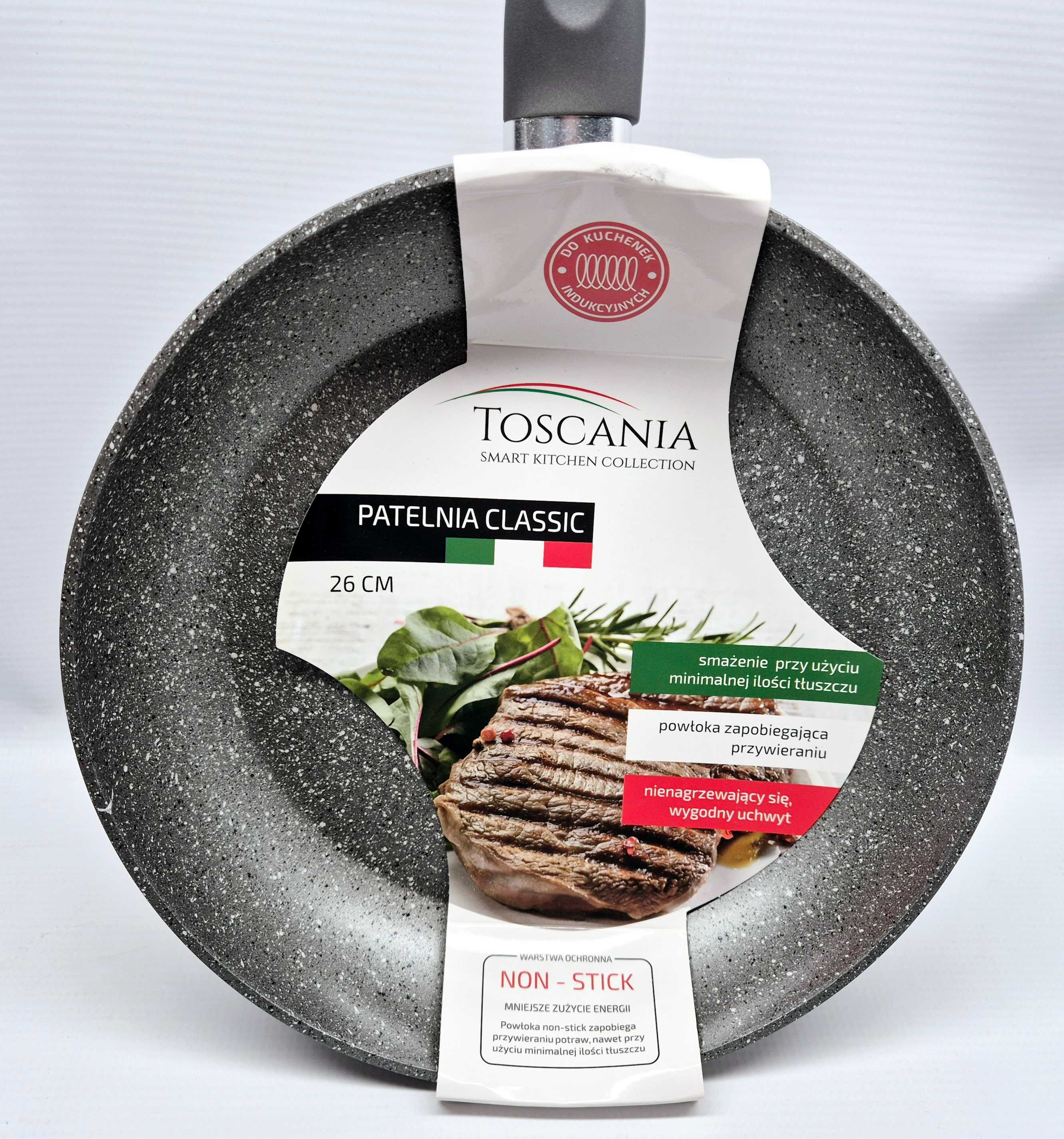 Patelnia TOSCANIA 26cm, Non-Stick, Komis Jasło Czackiego
