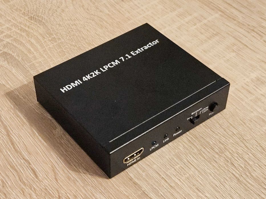 HDMI 4K2K LPCM 7.1 Ekstraktor Speaka HM-CV033K Konwerter audio