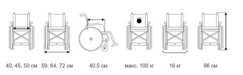 Терміново! Торг! Нова інвалідна коляска серендьоактивна VCWK9AC-01, ши