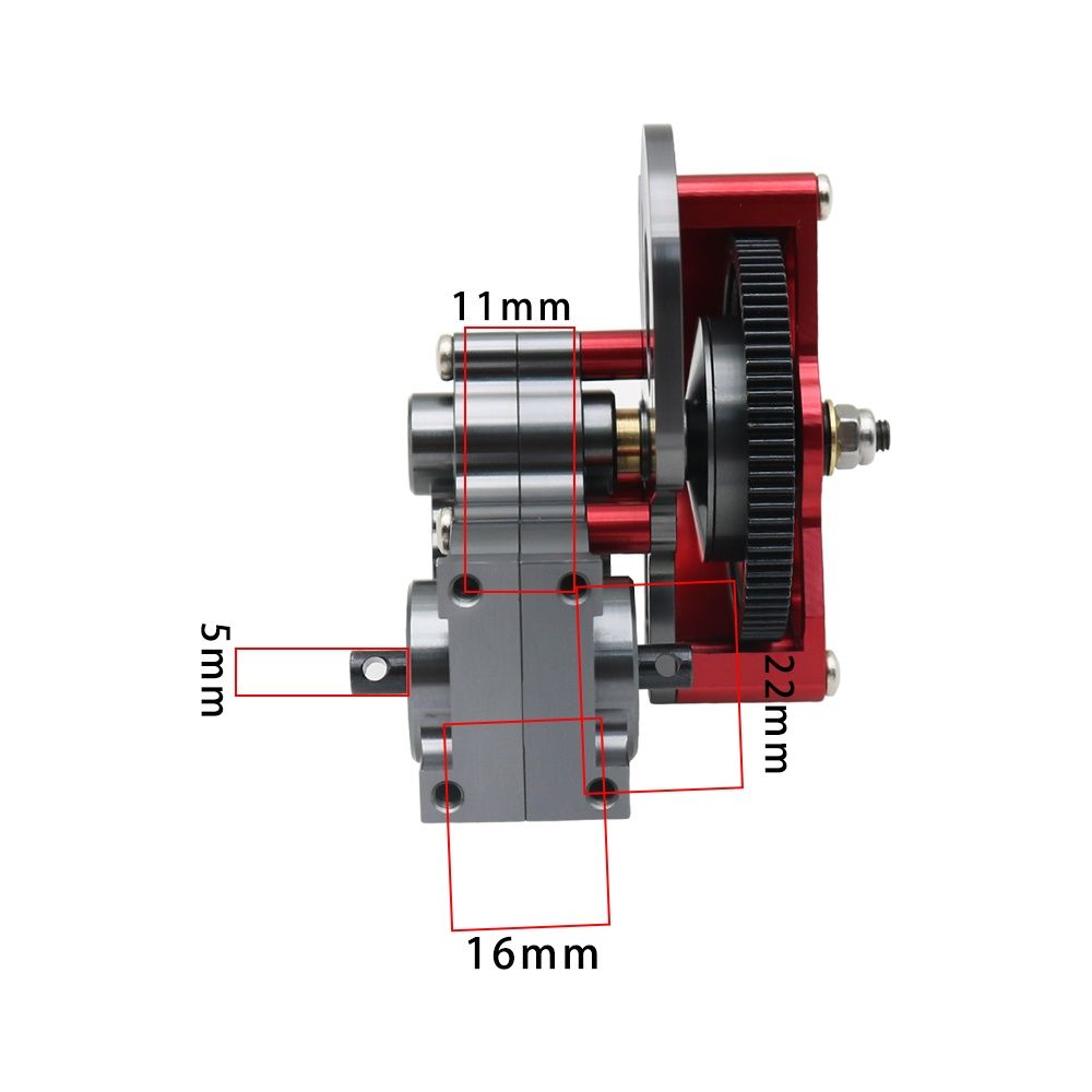 Skrzynia biegów metalowa przekładnia 11,31:1 do modelu rc Axial SCX 10