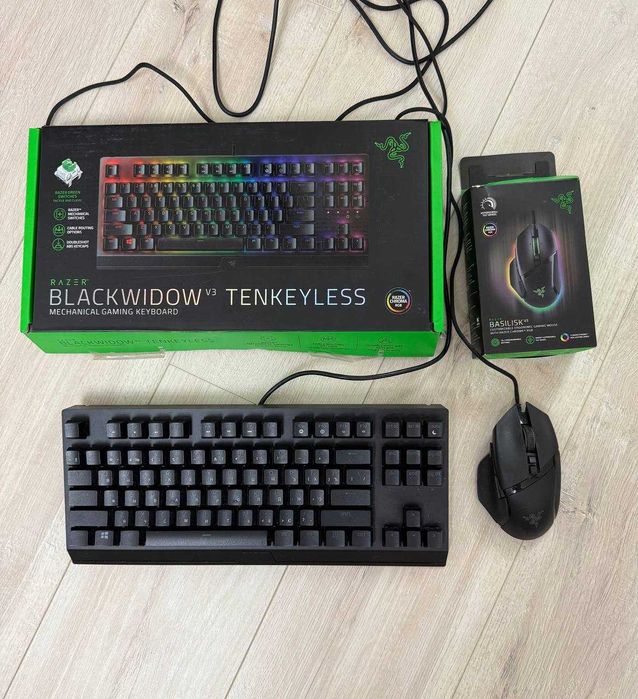 Клавіатура Razer BlackWidow V3 TKL RGB +  Мышь Razer Basilisk V3