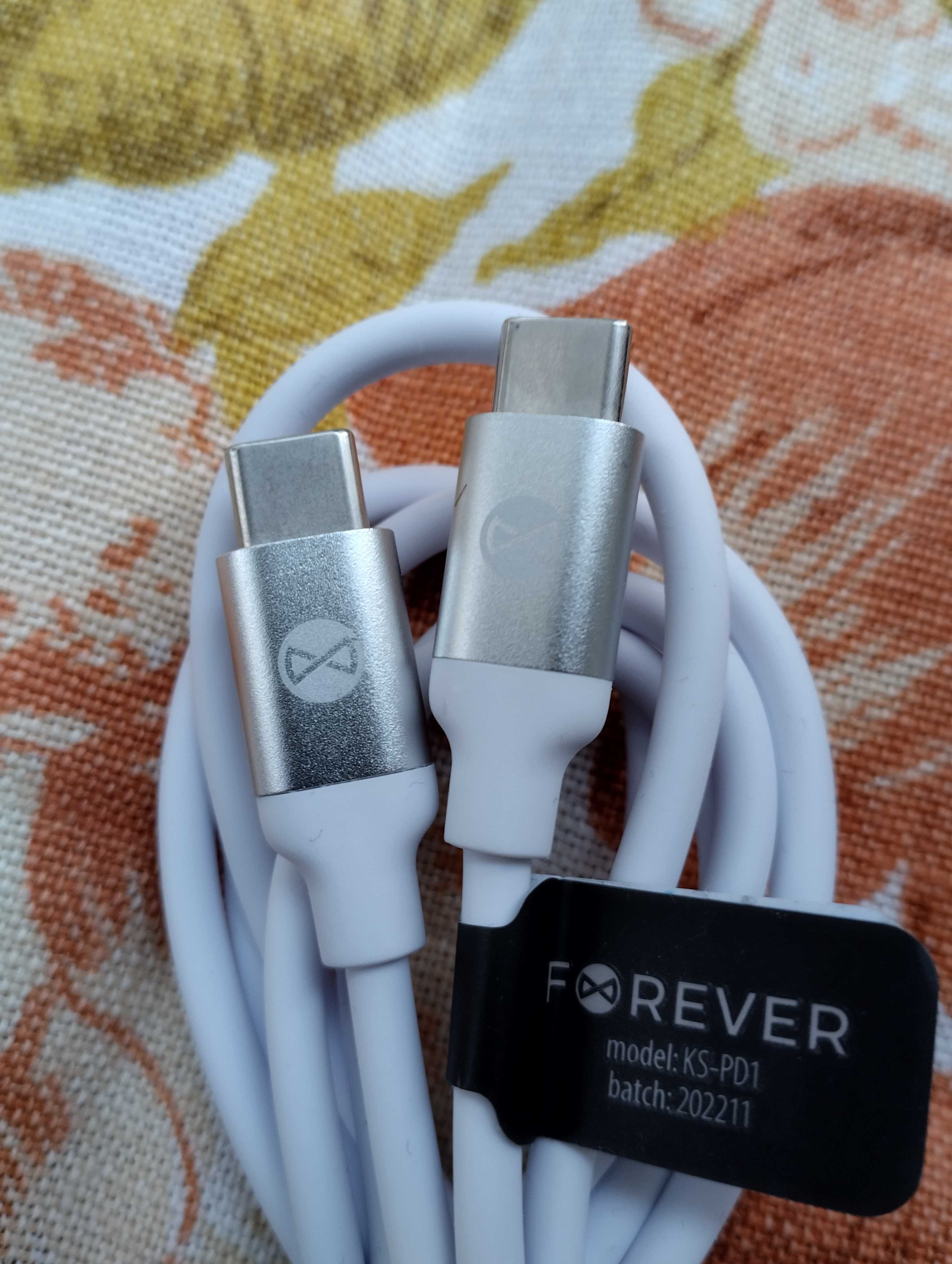 Nowy Kabel Forever HIGH Power USB-C / USB-C 25W  długość 1,5 m