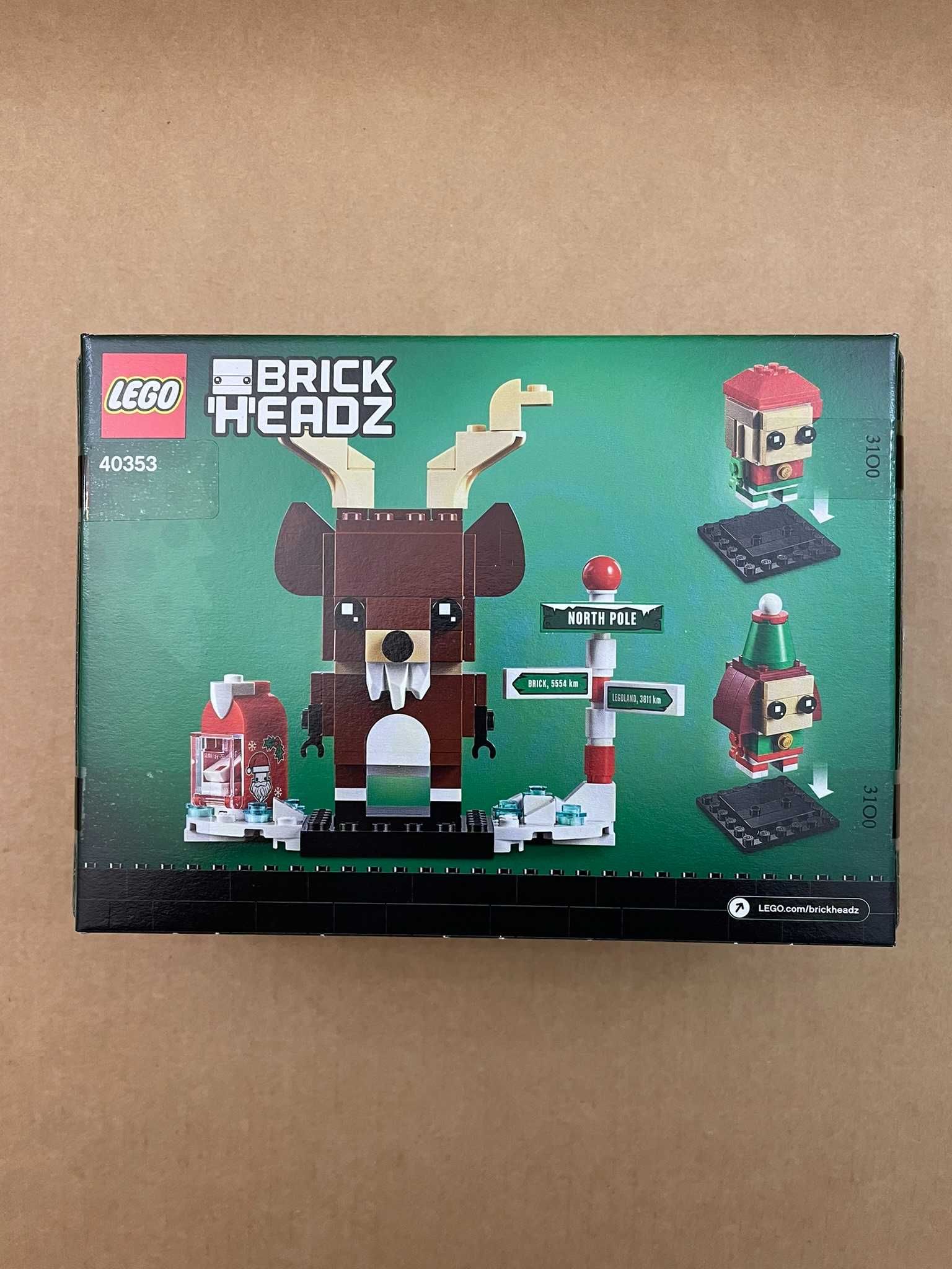 LEGO - Brickheadz - 40353 Reindeer, Elf & Elfie