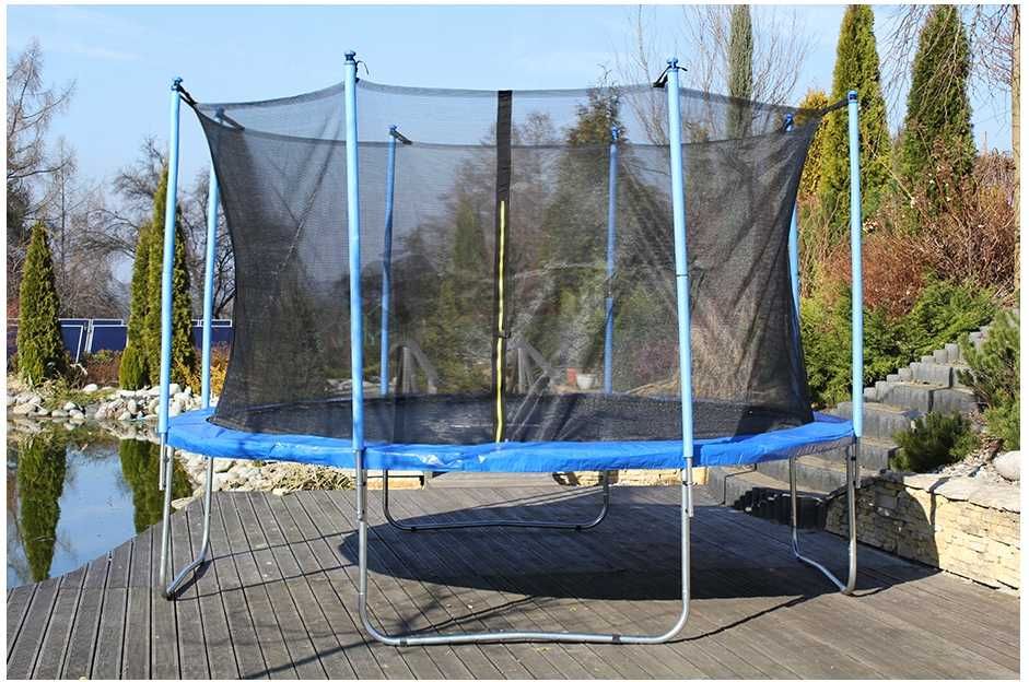 Nowa Trampolina Ogrodowa Z Drabinką Total Sport 12FT 366CM Duża