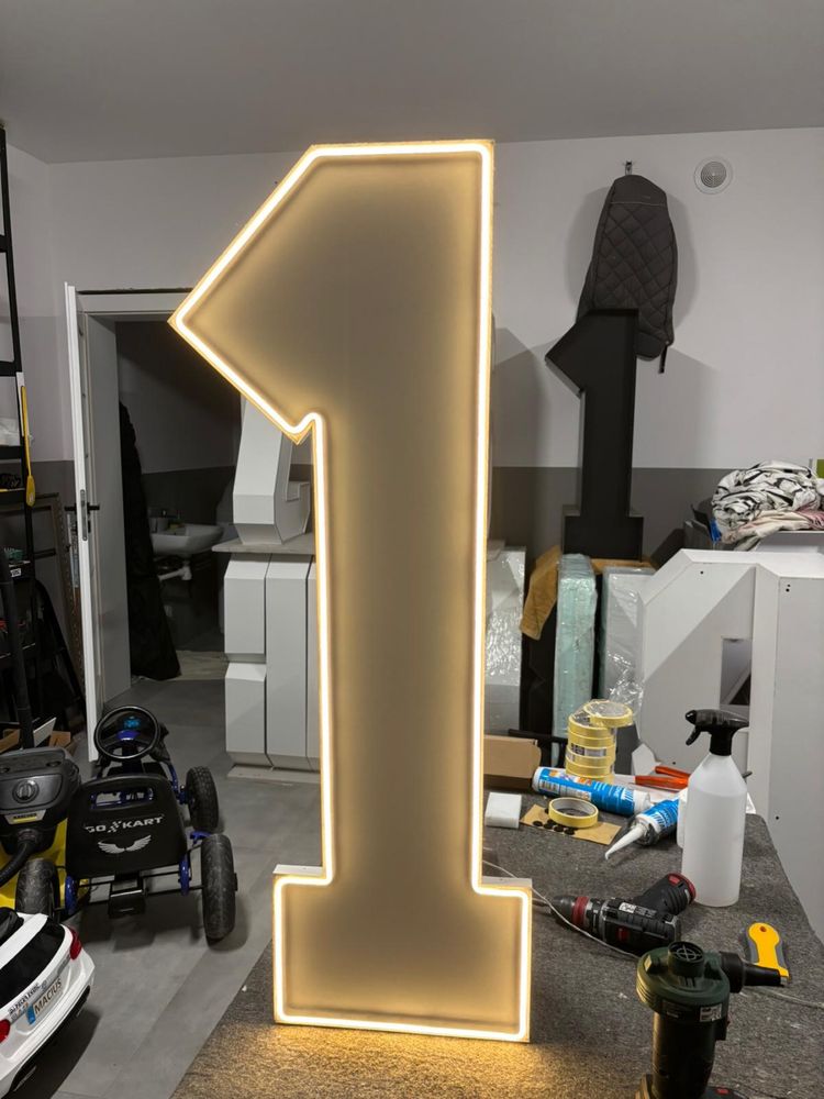 Cyfra Led 1.2.3.4:5.6.7.8.9 Slim Neon NEW dekoracja