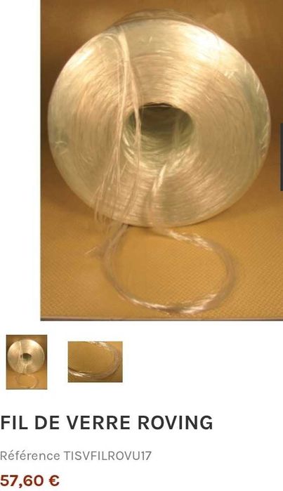 Vendo rolo de fio de vidro metade do preço