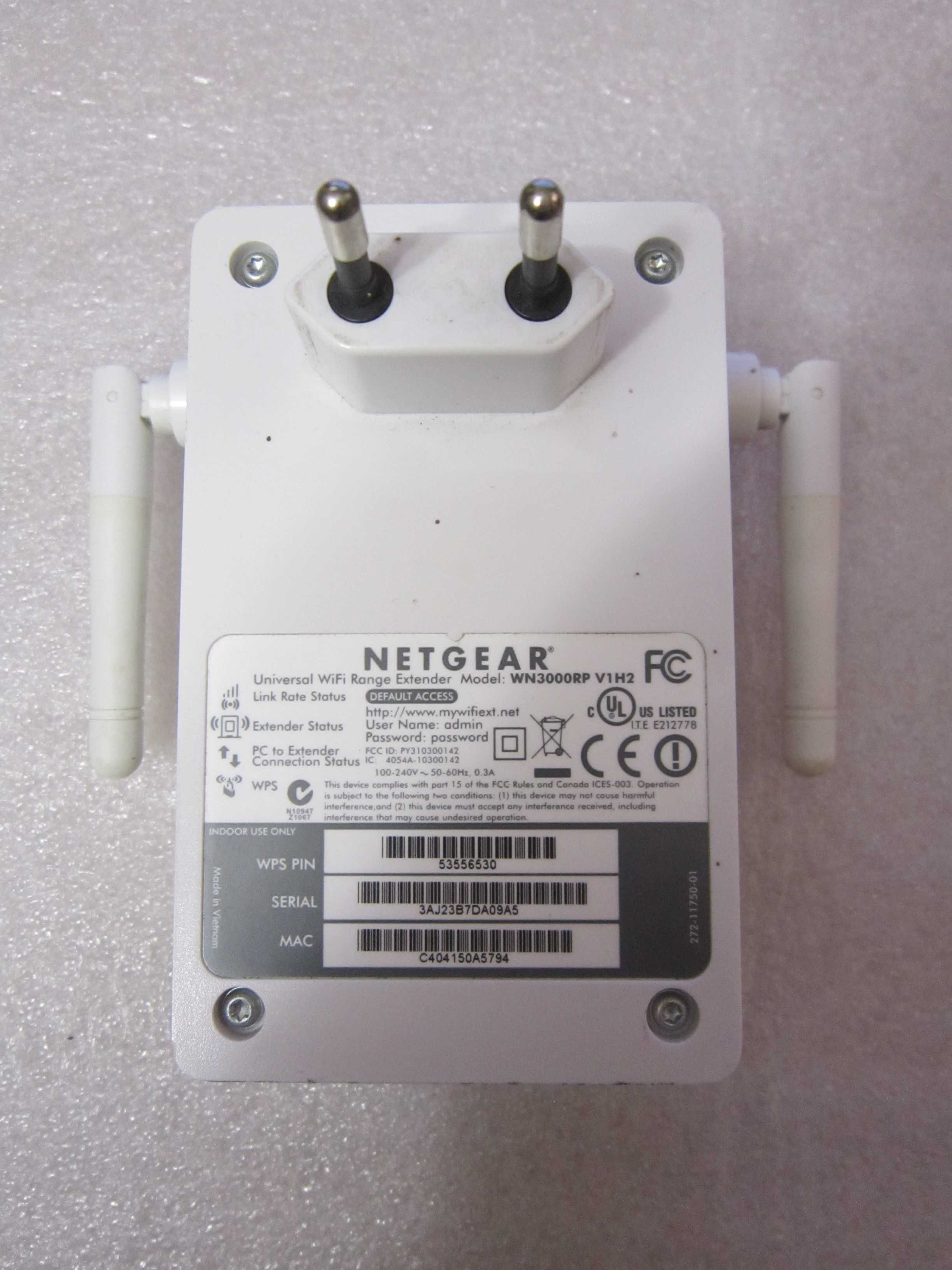Wzmacniacz sygnału Wifi Netgear WN3000RP V1H1 Extender