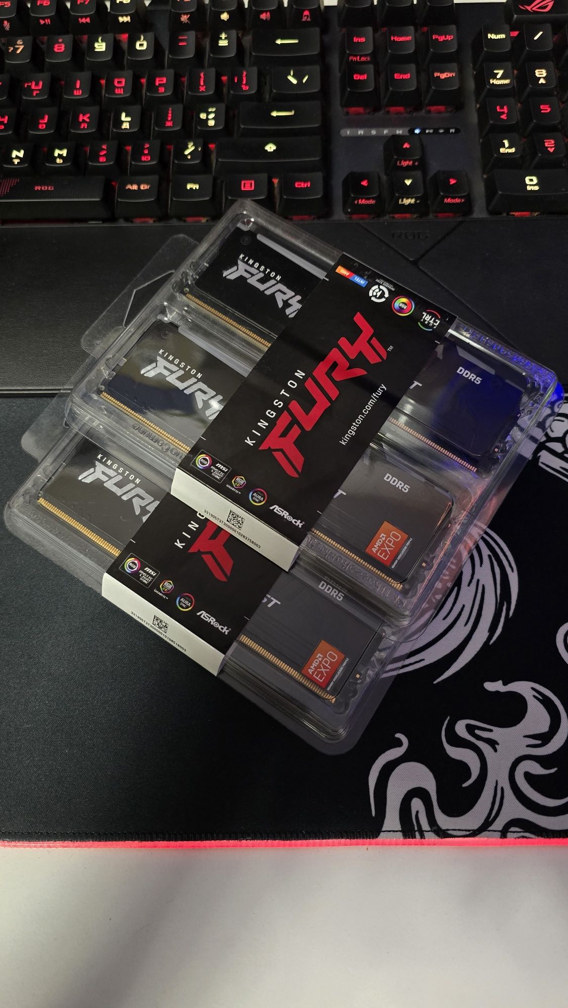 Оперативна пам'ять DDR5 32GB (4x8GB) 6000 MHz Kingston FURY