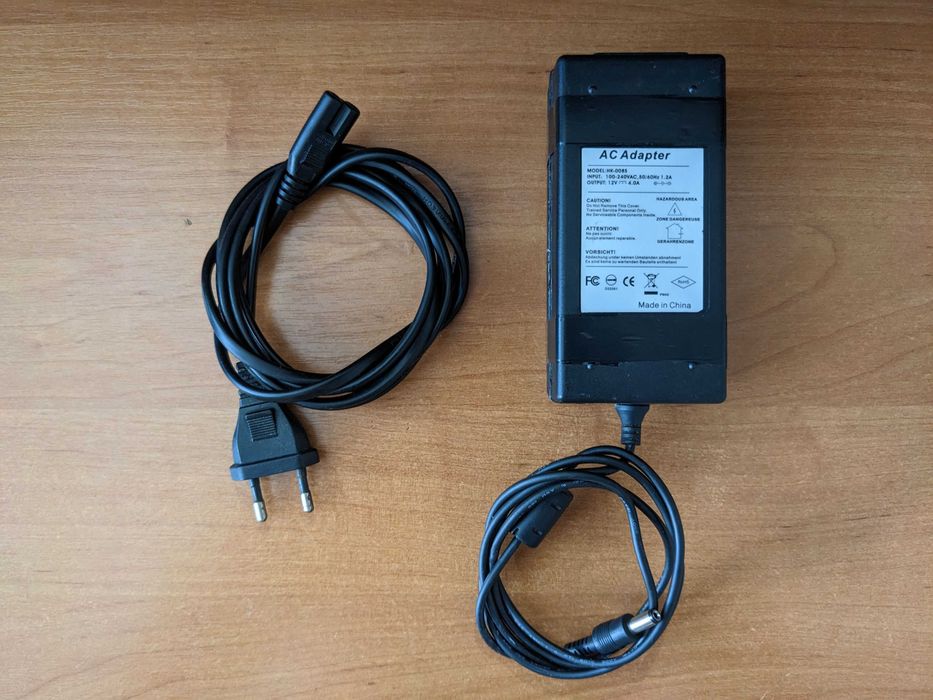 Адаптер питания HK-008S 12V 4A 5.5x2.5mm