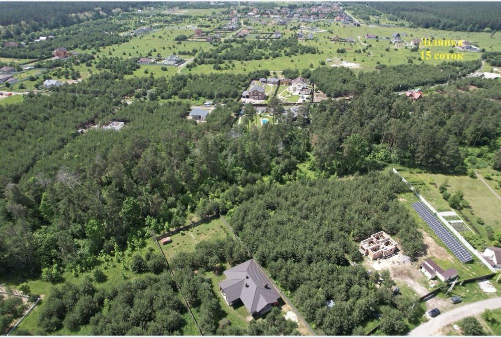 Продаж ділянки в Бобриці в оточенні лісу Київська обл.
