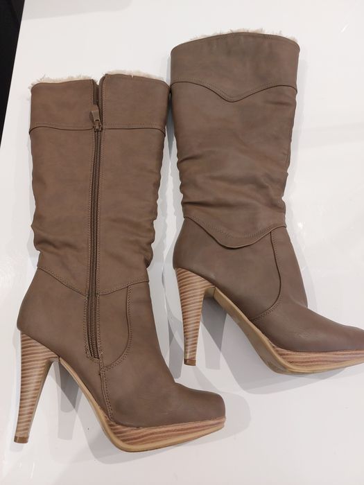 Kozaki Zimowe Brązowe