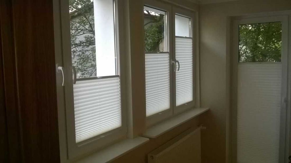 Rolety plisowane, dzień/noc, żaluzje drewniane, moskitiery - na wymiar