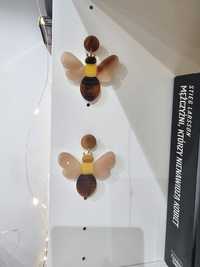 Kolczyki akrylowe By Dziubeka, twarz, pszczoły, oryginalne