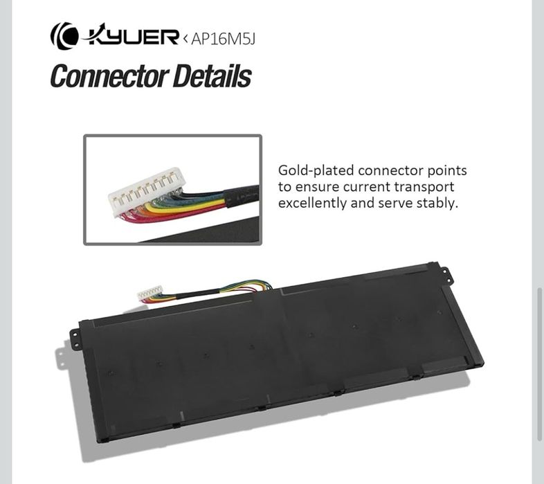 Bateria KYUER AP16M5J do Acer Aspire 1 3 A114 A315