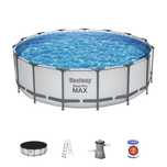 Piscina STEEL PRO MAX circular 457x122cm com depuradora +