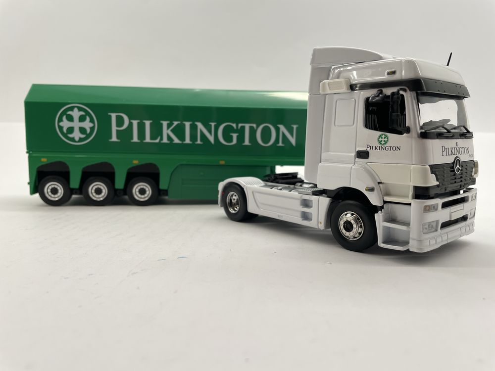 Mercedes Axor .1/43 . Schuco. Стекловоз. Фура. Прицеп.