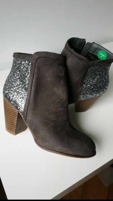 kozaczki botki zamszowe r.37 nowe