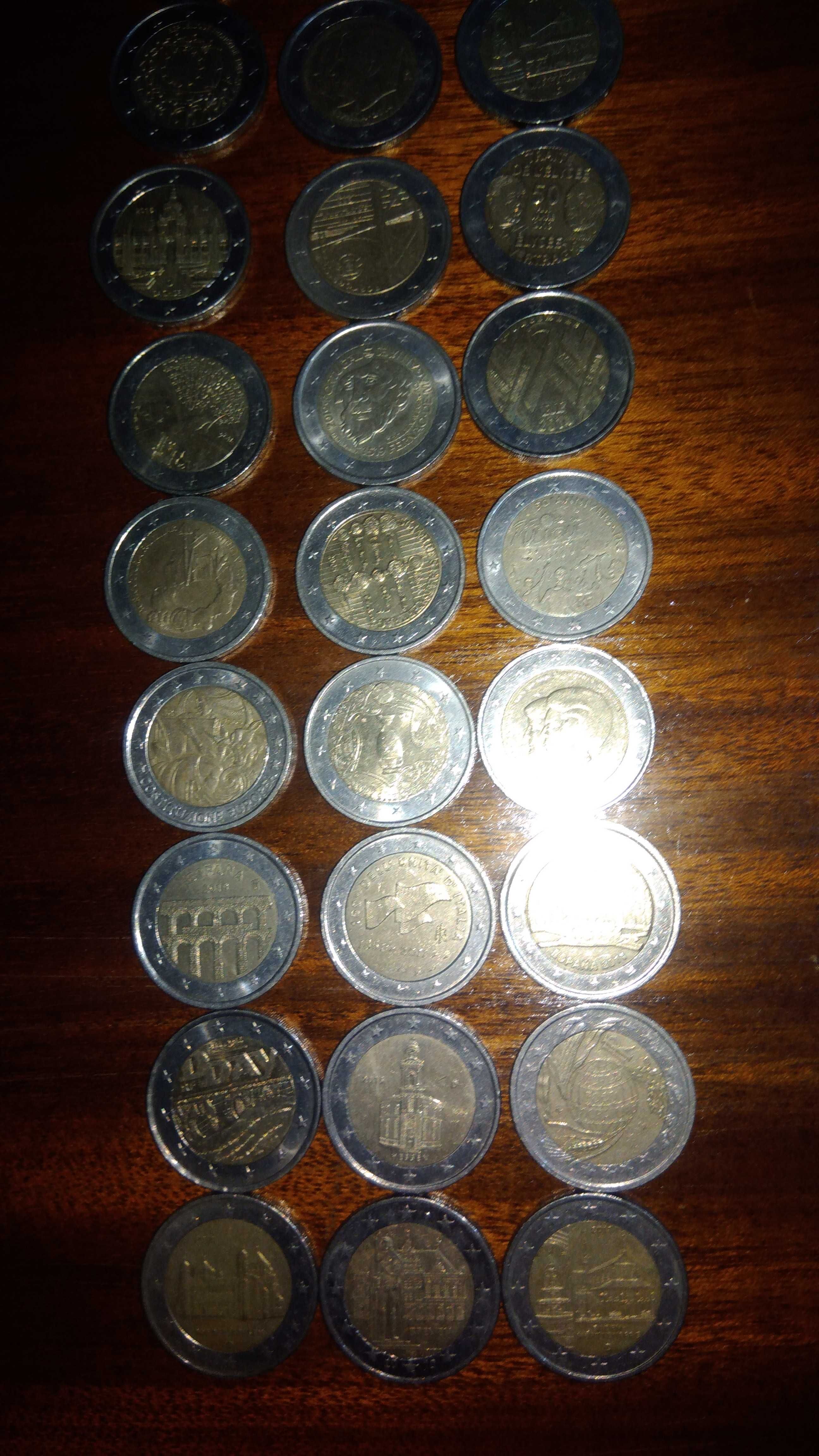 85 Moedas 2 euros comemorativas e notas tiragem inicial