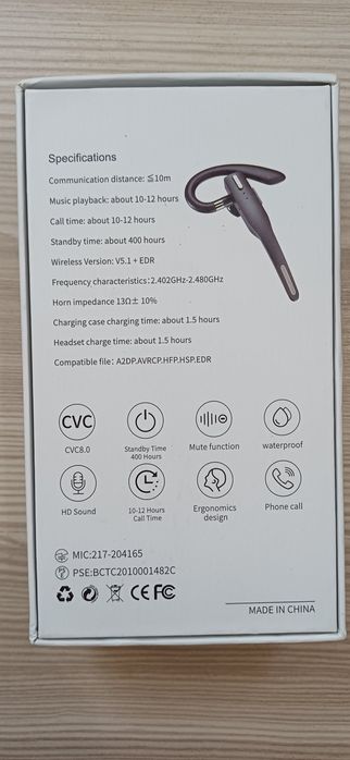 Гарнитура Bluetooth YYK-525 Black