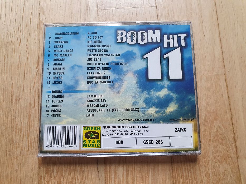 Boom Hit 11 - Luxus, Mega dance, Diadem, Megam, Weekend, Toples, Focus