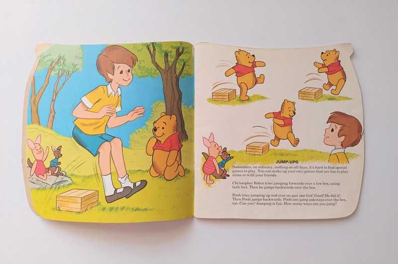 Winnie the Pooh and His Friends Games to play Vintage book 1981 Disney