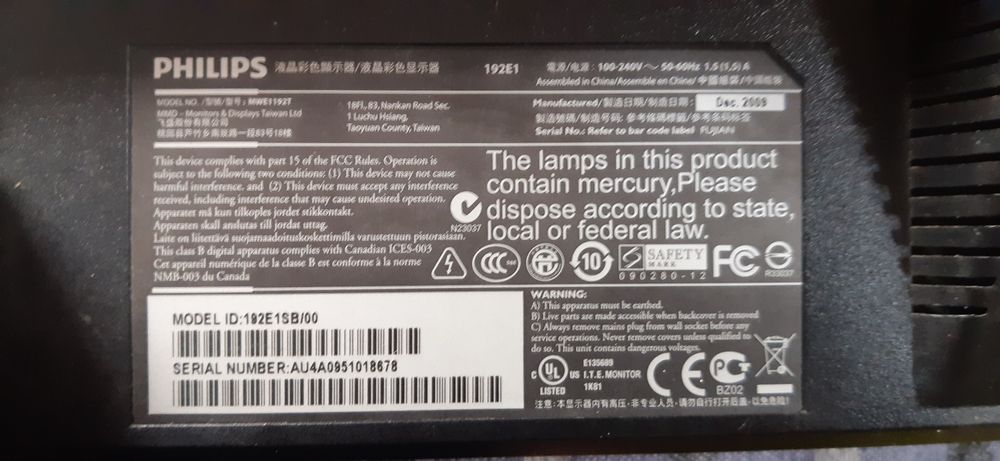 Monitor Philips LD 192E