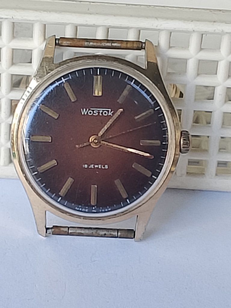 Zegarek męski Wostok 18 jewels zlocony