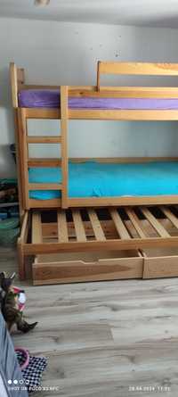 Łóżko piętrowe z możliwością rozłożenia na dwa pojedyncze łóżka