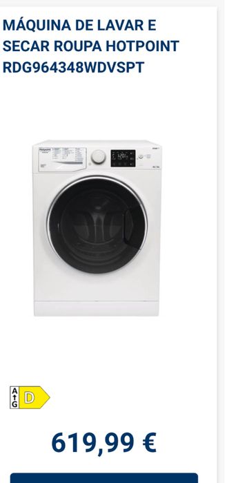 Máquina de lavar e secar roupa  HOTPOINT - RDG 864348 WK V SPT