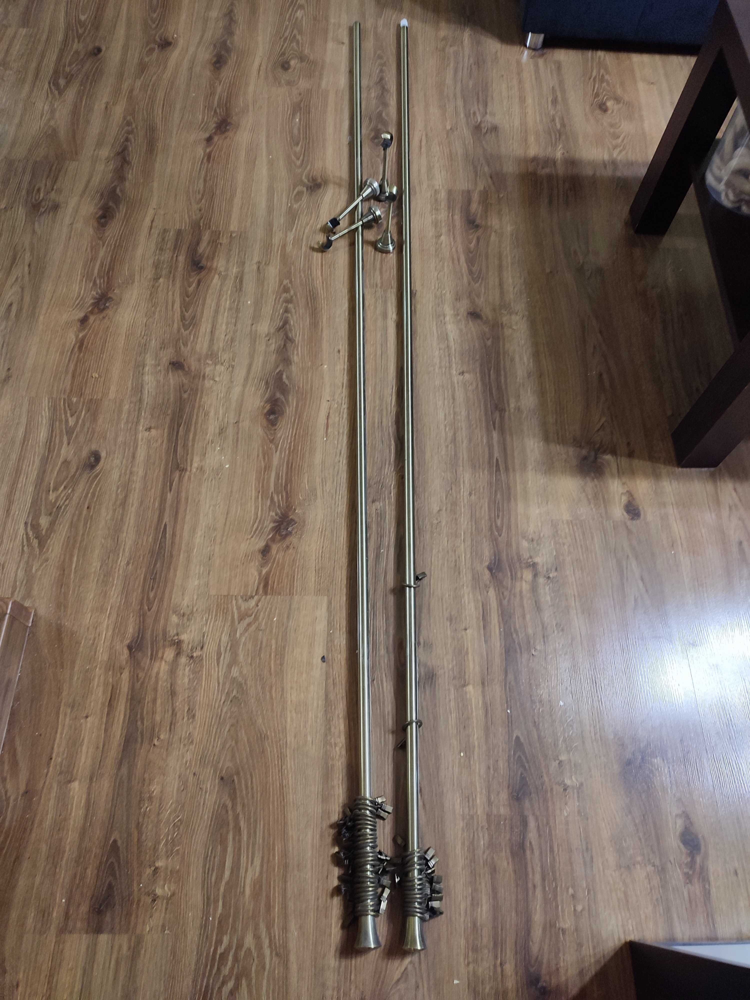 Karnisz kolor brązowy 1 x 400 cm lub 2 x 200 cm