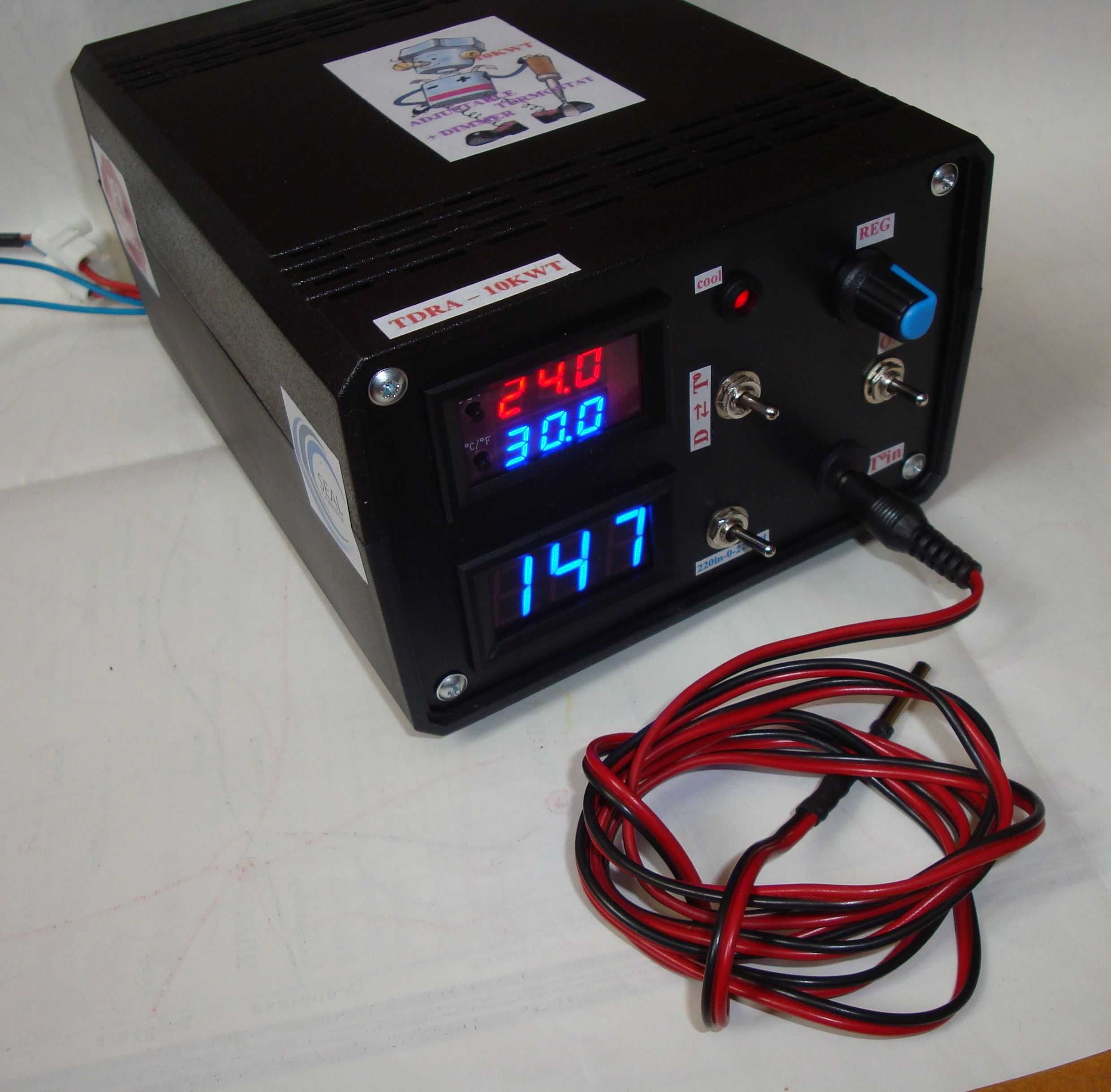 Терморегулятор совместно с регулятором мощности 10 квт макс