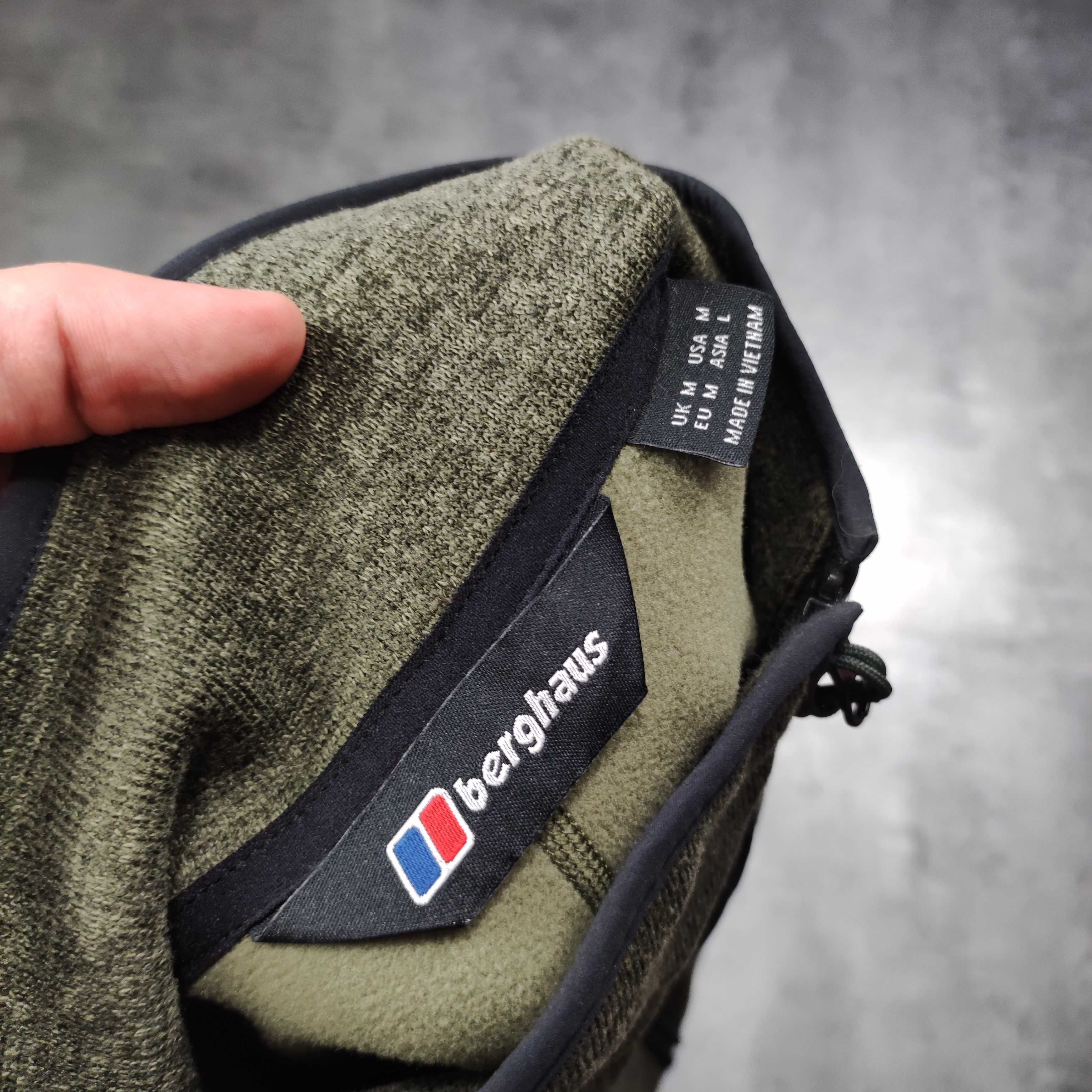 MĘSKA PRO Bluza Rozpinana Polar Thermal Berghaus Khaki Górska Trekking