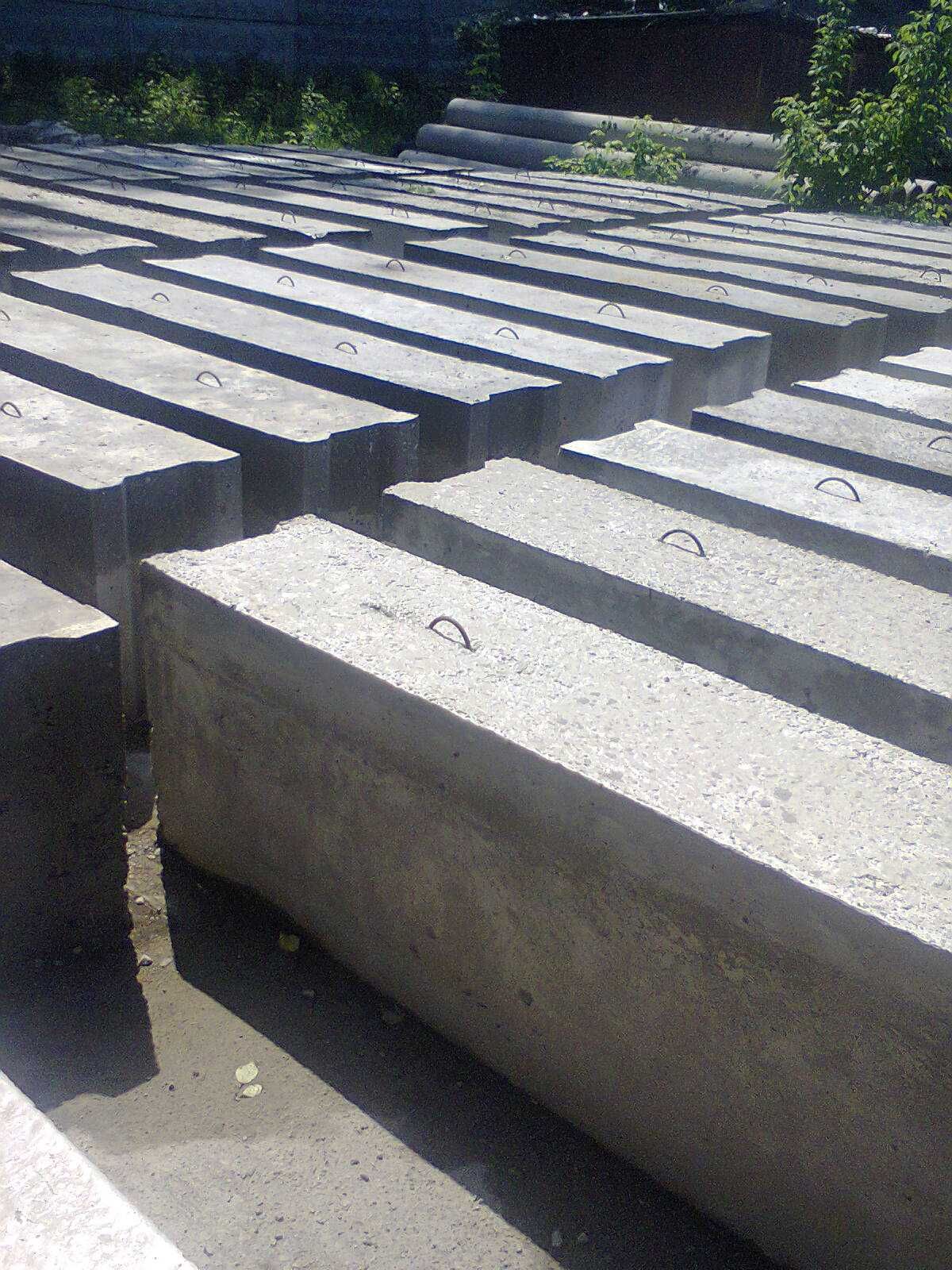 Блоки бетонные сооружений