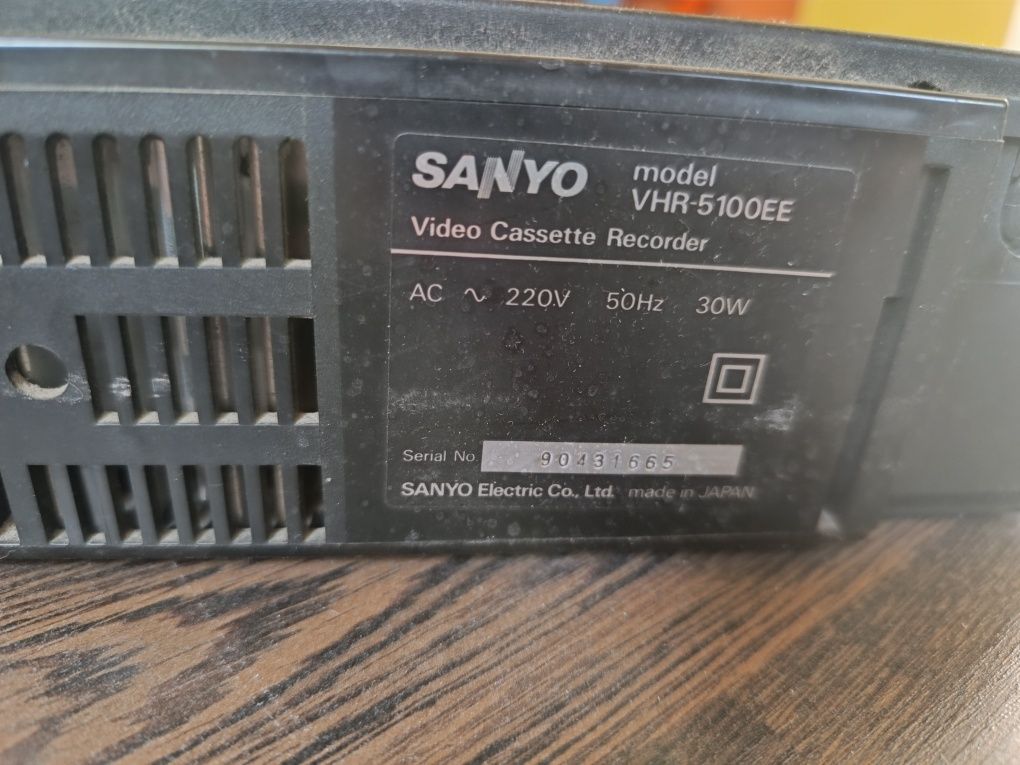 Video sanyo vhr 5100ee