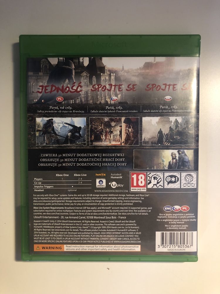 Assassins Creed Unity xbox one