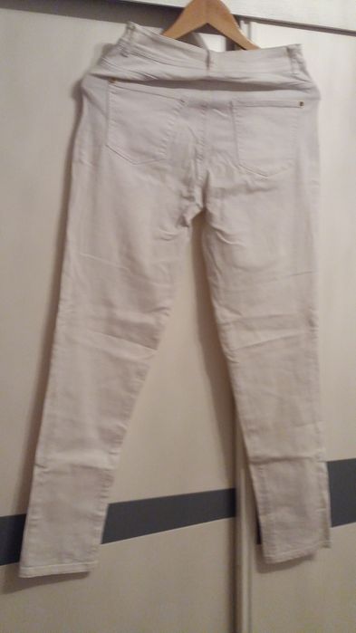 Calça de ganga branca da Mo Jeans , tamanho 36