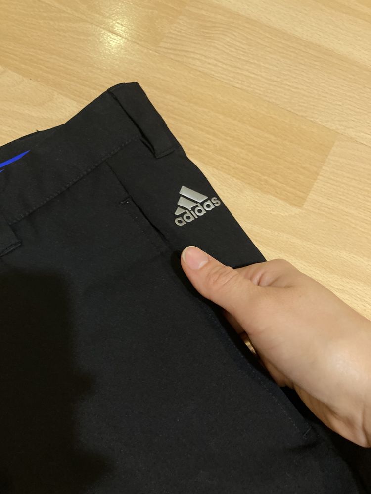 Спортивные брюки черные тонкие adidas golf puremotion stretch