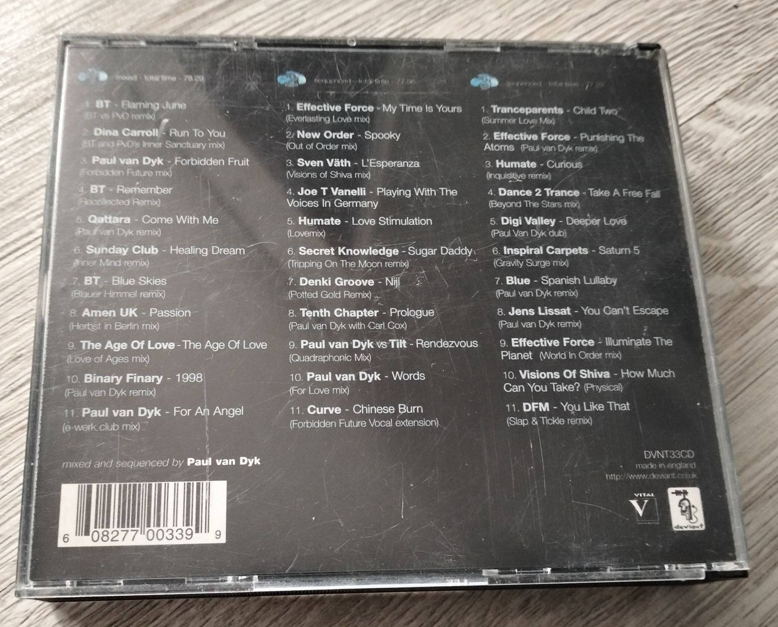 Paul van Dyk remixes 92-98  Box 3CD