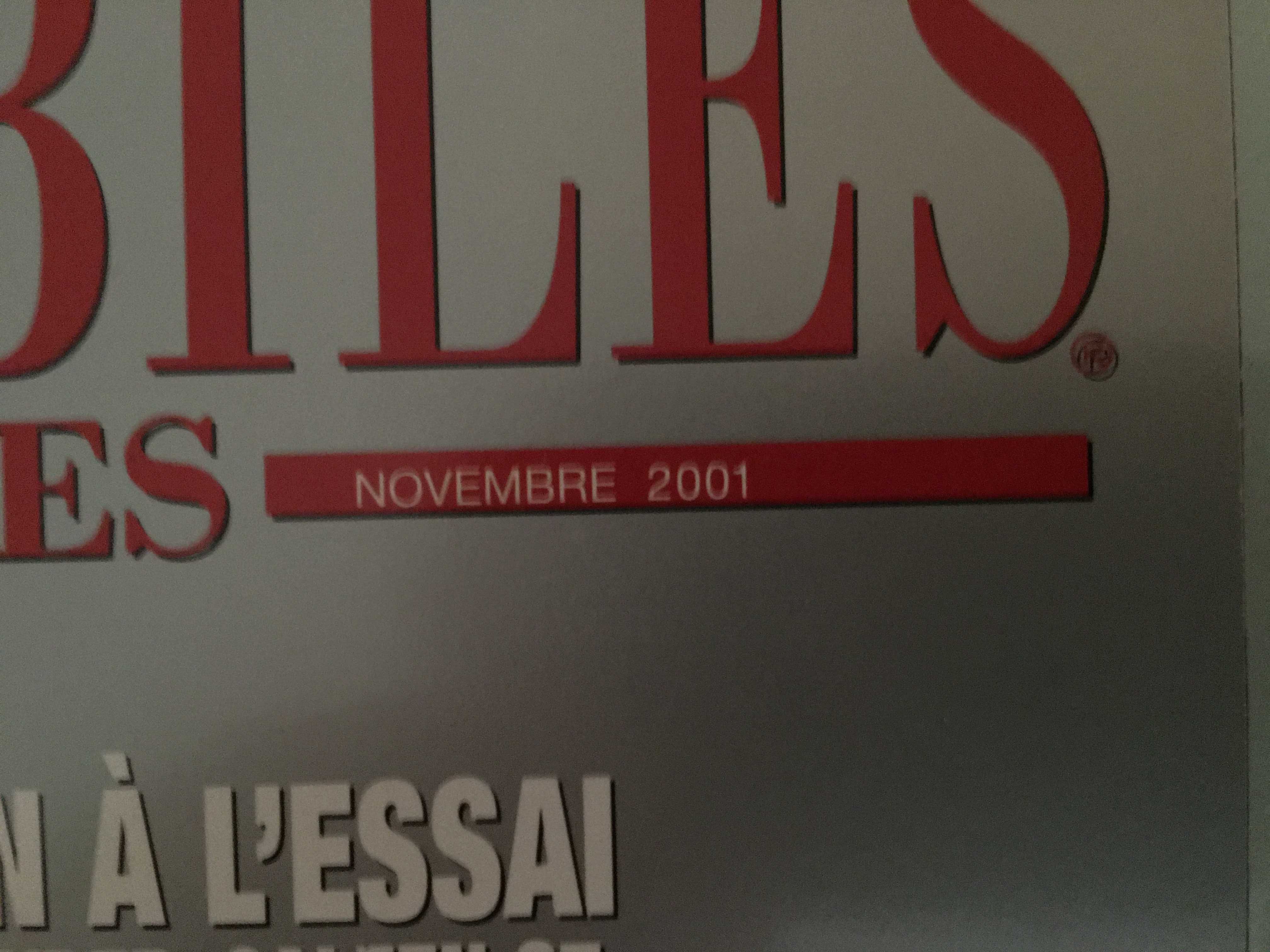 Revista Automobiles Classiques Nº118 Novembro 2001 (C/Portes)