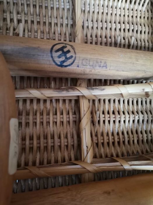 Krzesła Rattanowe GUNA Swiss Made Vintage kpl. 4 szt