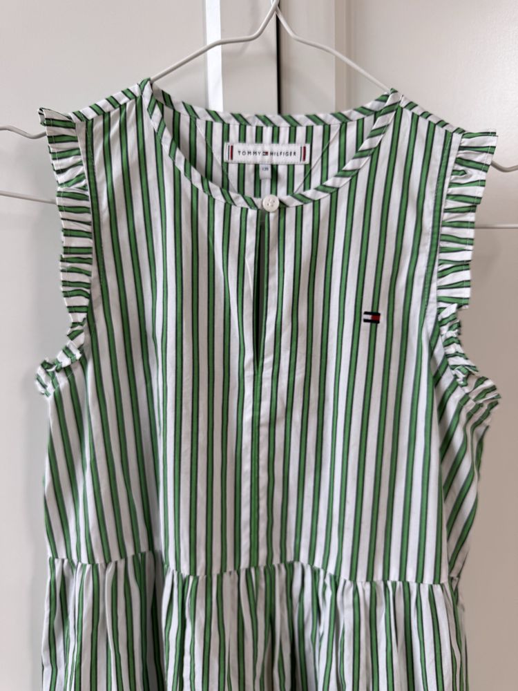 Sukienka w paski dla dziewczynki 128 Tommy Hilfiger
