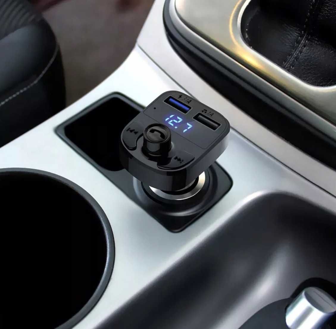 TRANSMITER ładowarka 2xusb FM SD MP3 bluetooth