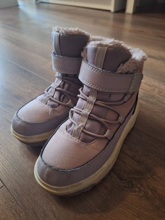 Wodoszczelne trzewiki buty zimowe h&m  29 liliowe