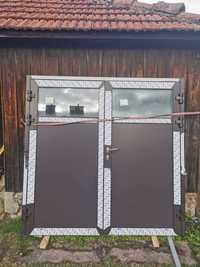 NOWE drzwi garażowe 2 skrzydłowe aluminiowe brama garażowa 2050 x 2020
